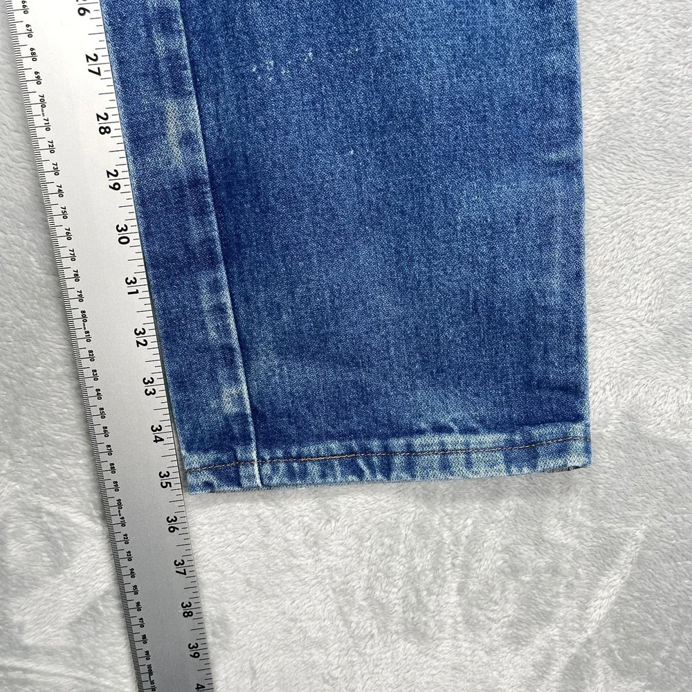 Wrangler Jeans Mens 36x36 Blue Denim 13MWZ Faded Slim Cowboy Cut Straight Leg
